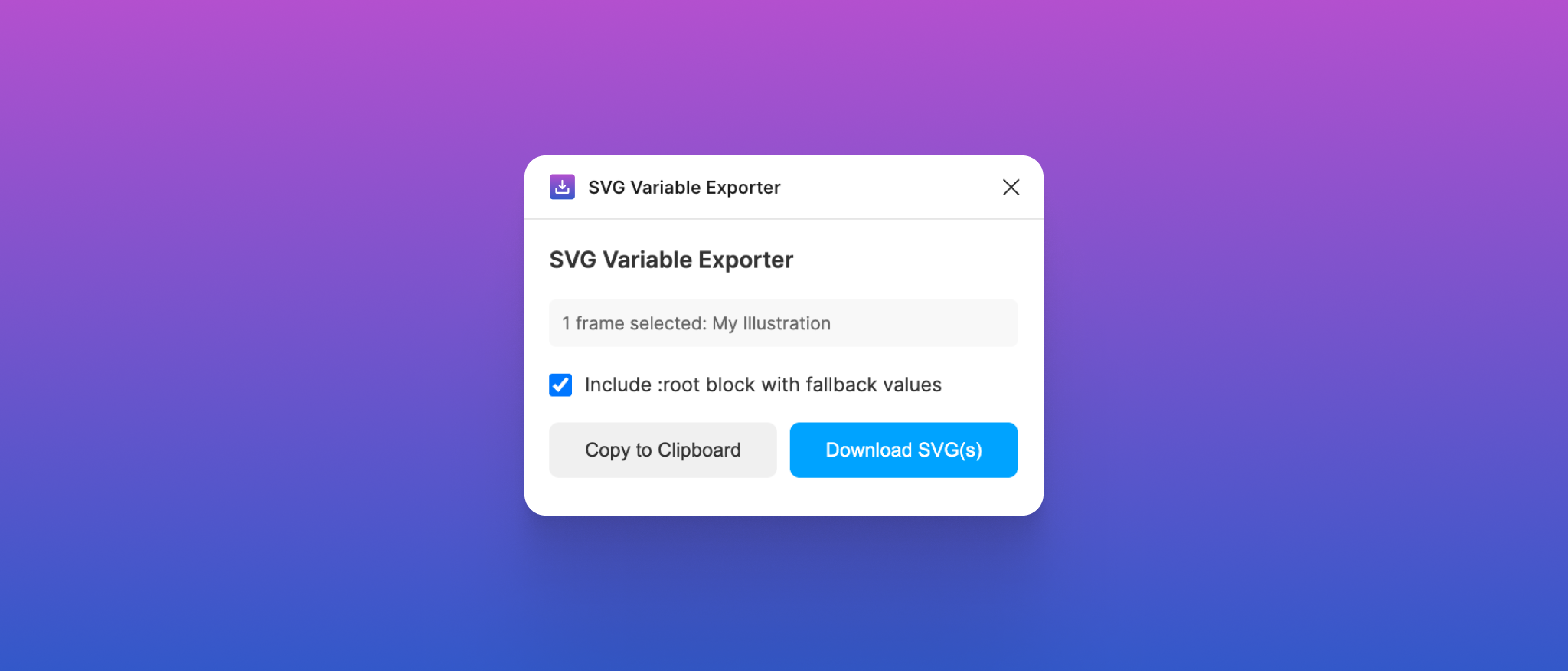 SVG Variable Exporter